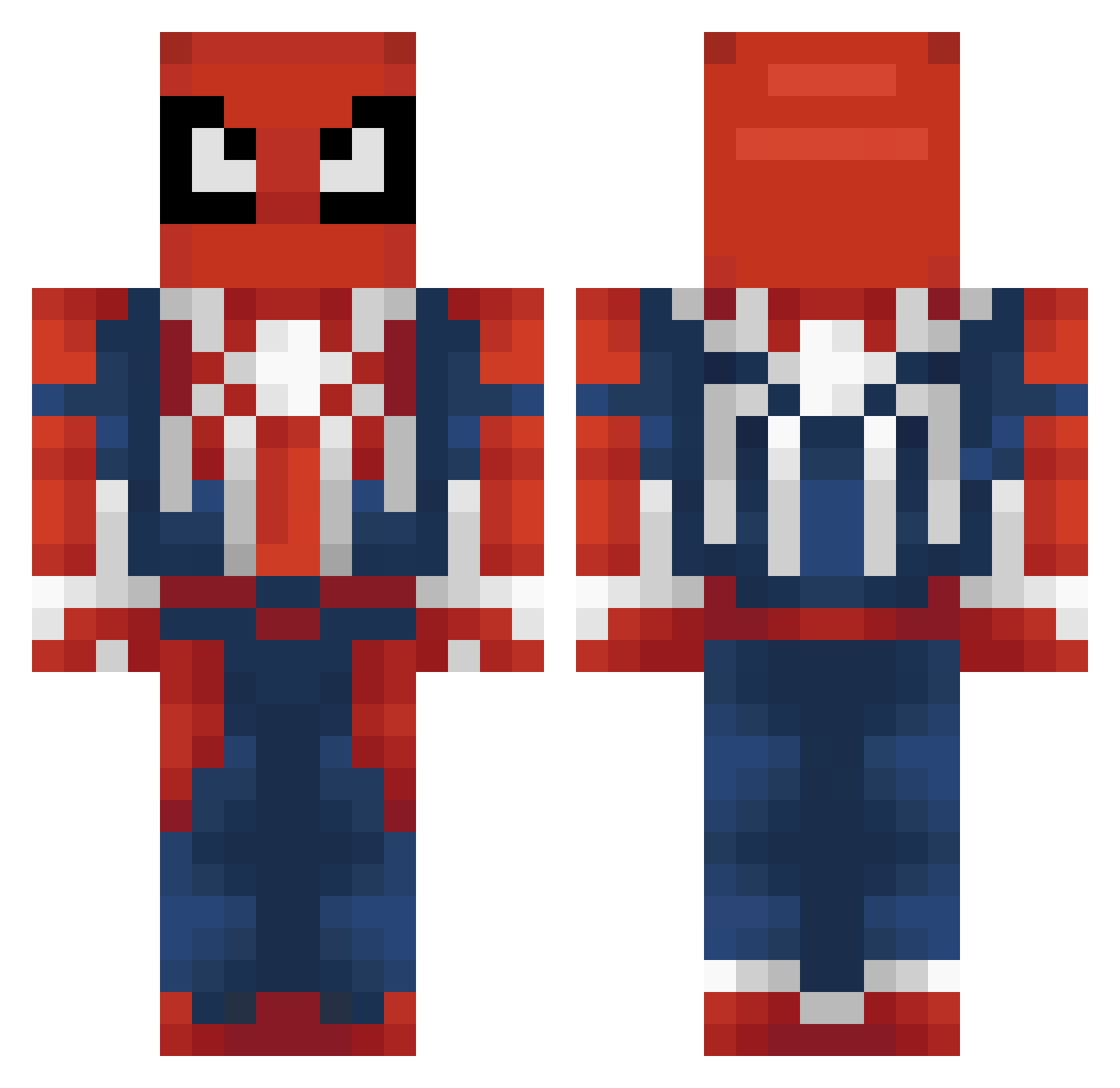 SoulCutter_ Minecraft skin, front and back view