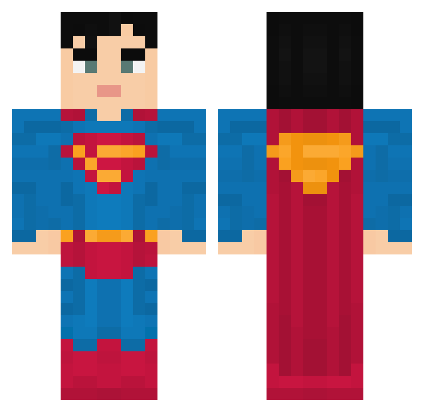 Weeman0101 Minecraft skin, front and back view