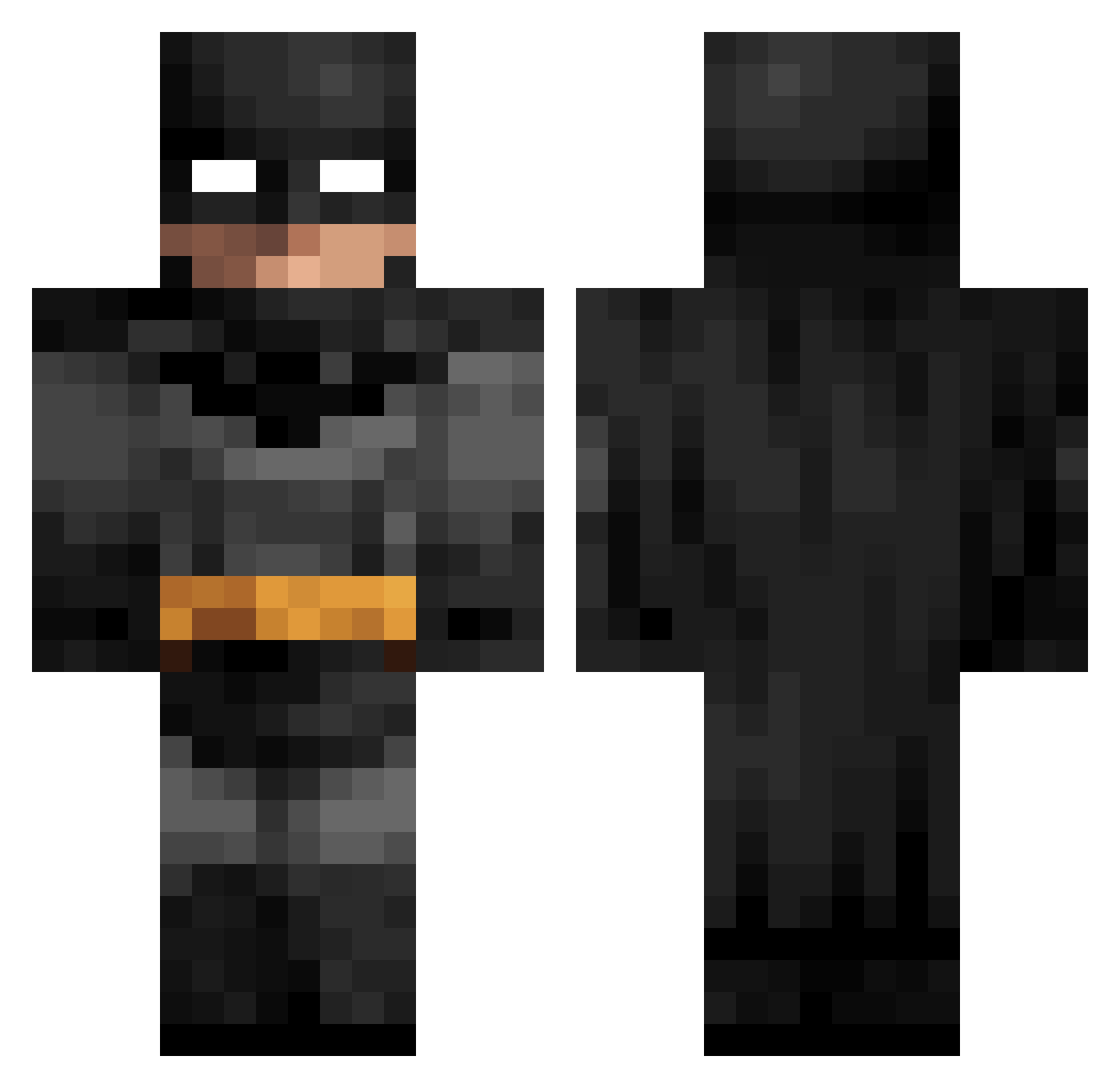 Bondixx Minecraft skin, front and back view