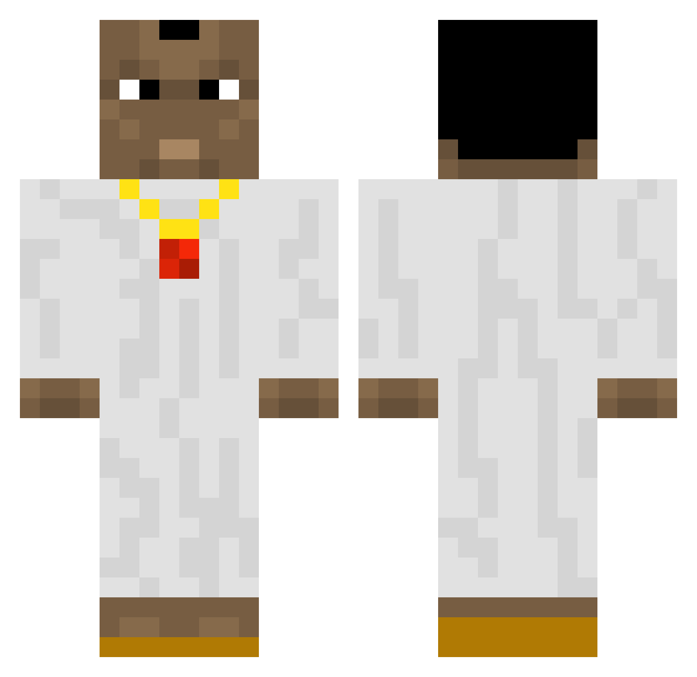 Roemer_1 Minecraft skin, front and back view