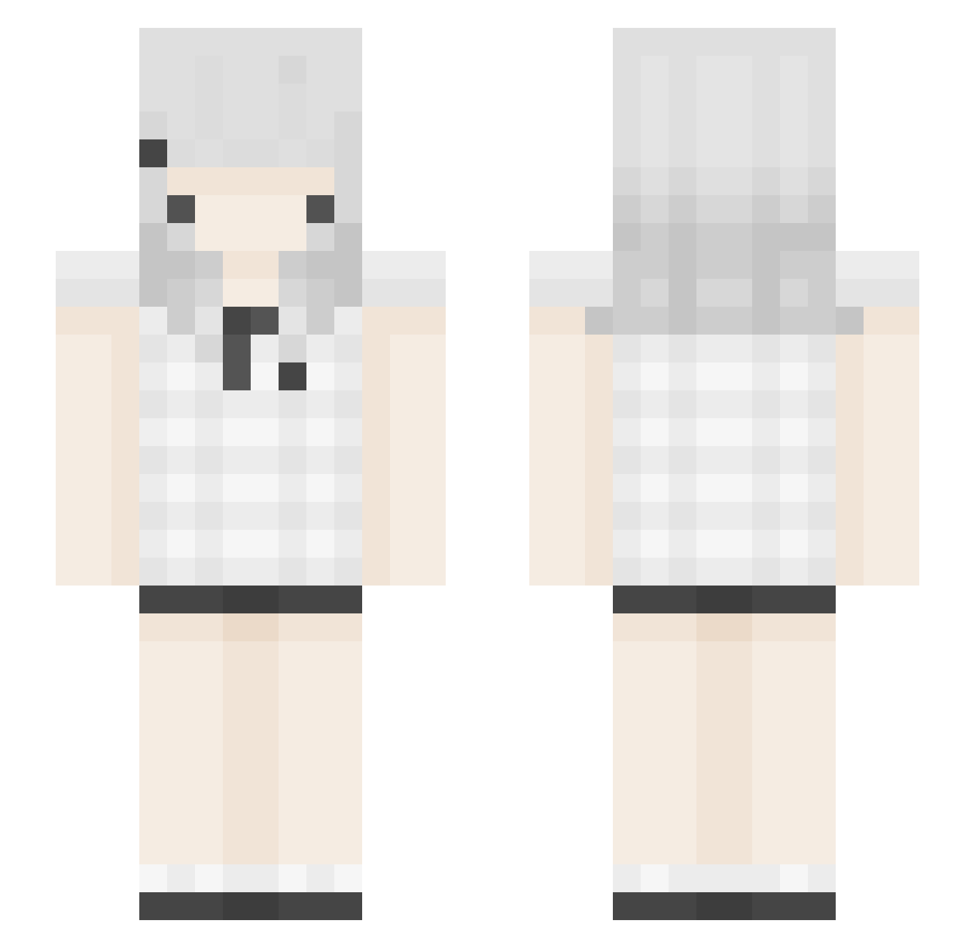 Takedacannoli Minecraft skin, front and back view