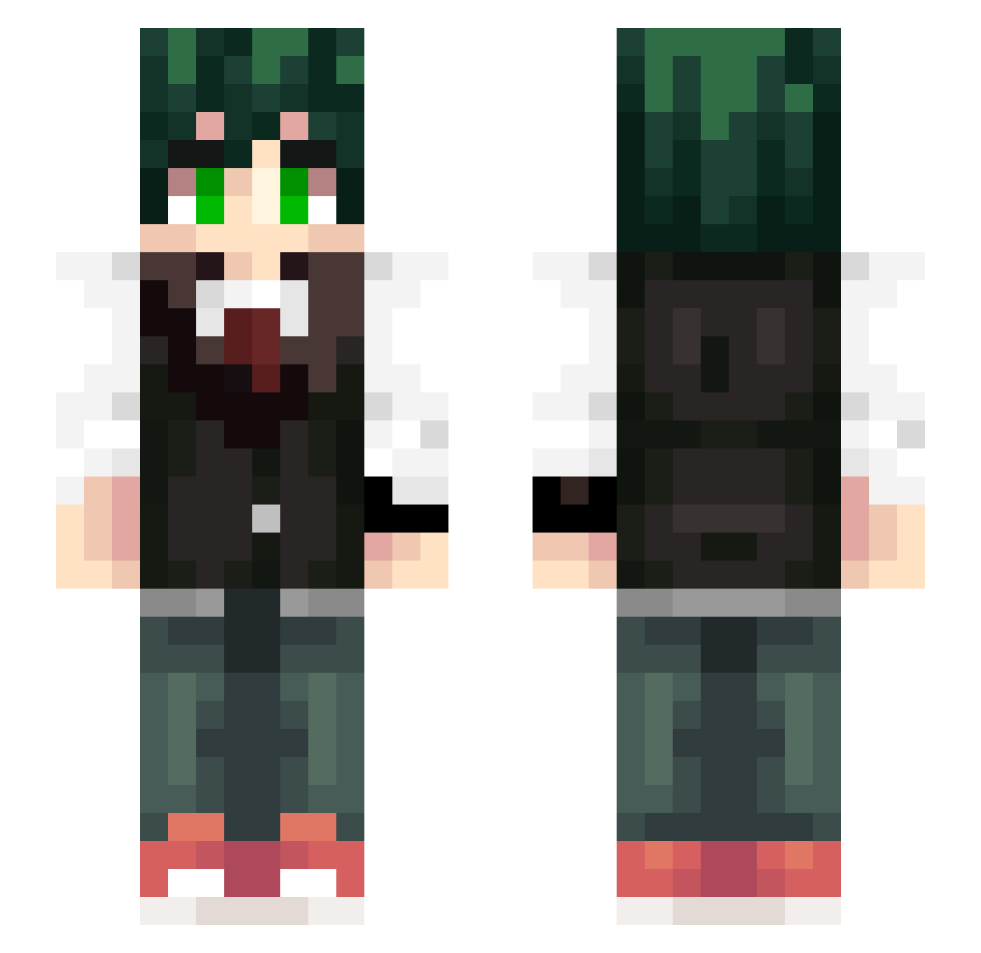 ShadowYoshiFan1 Minecraft skin, front and back view