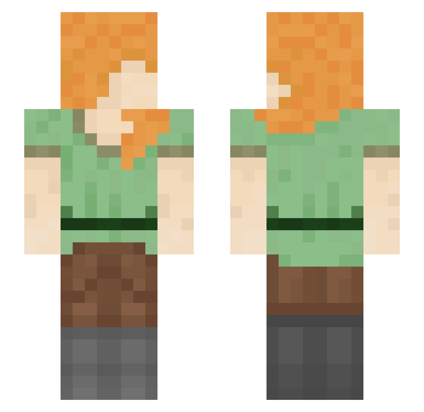 tobgiun05 Minecraft skin, front and back view
