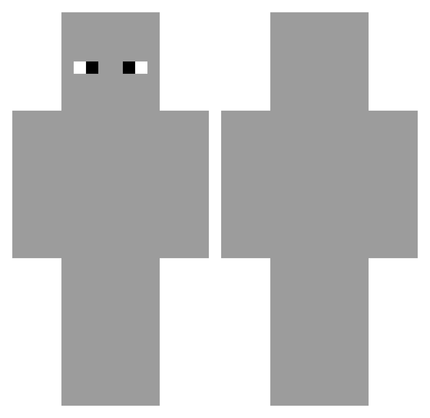 ujtheuj Minecraft skin, front and back view