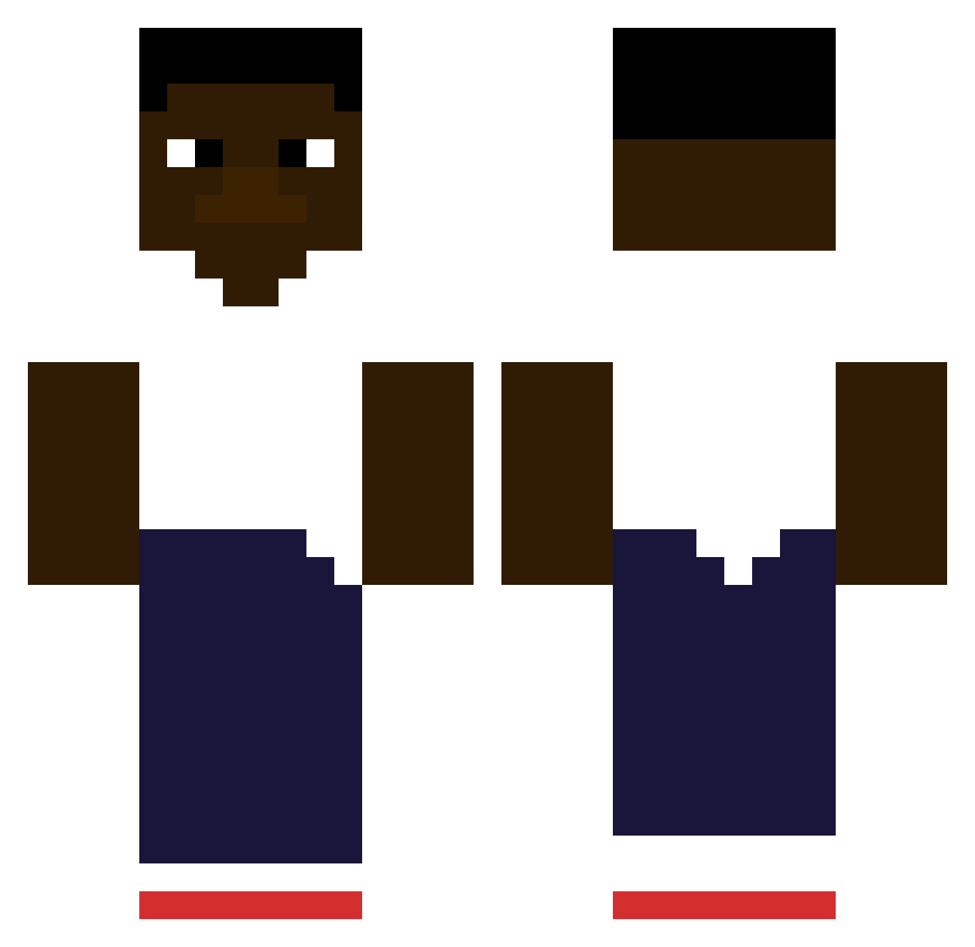 U_Hella_Gay Minecraft skin, front and back view
