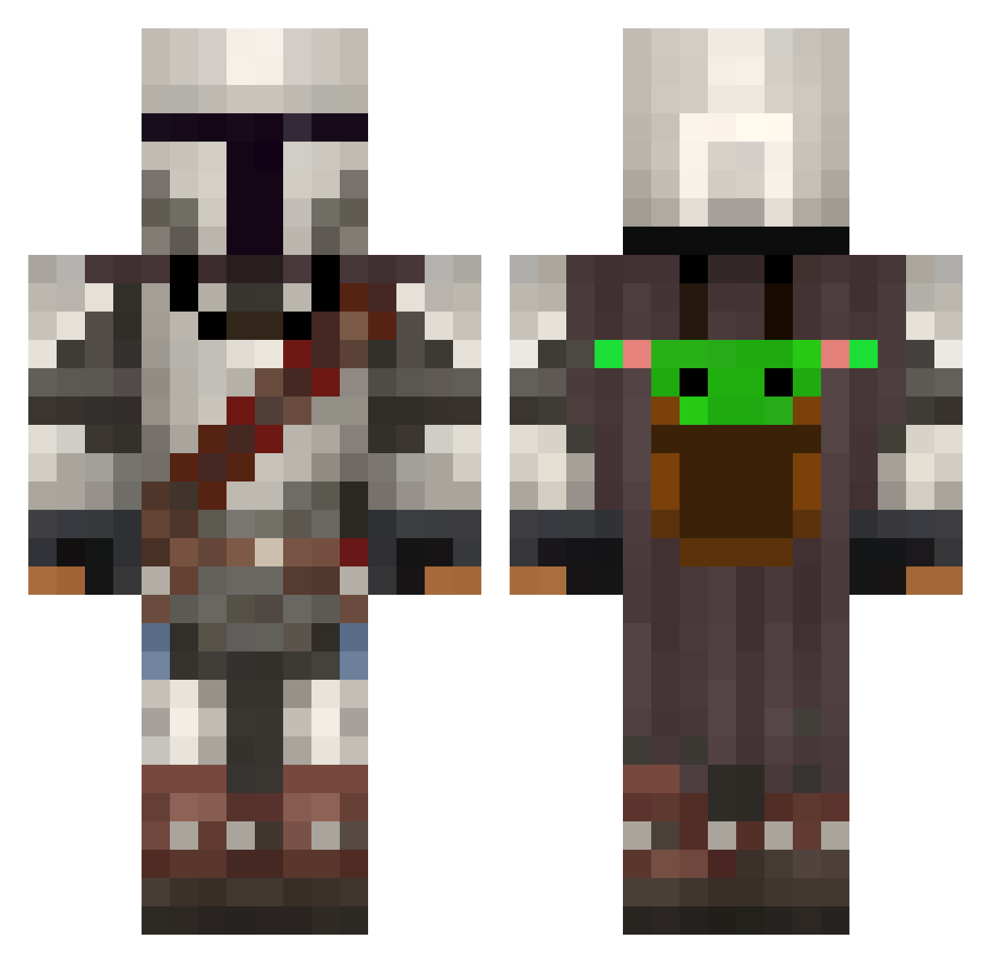 miguel_28 Minecraft skin, front and back view