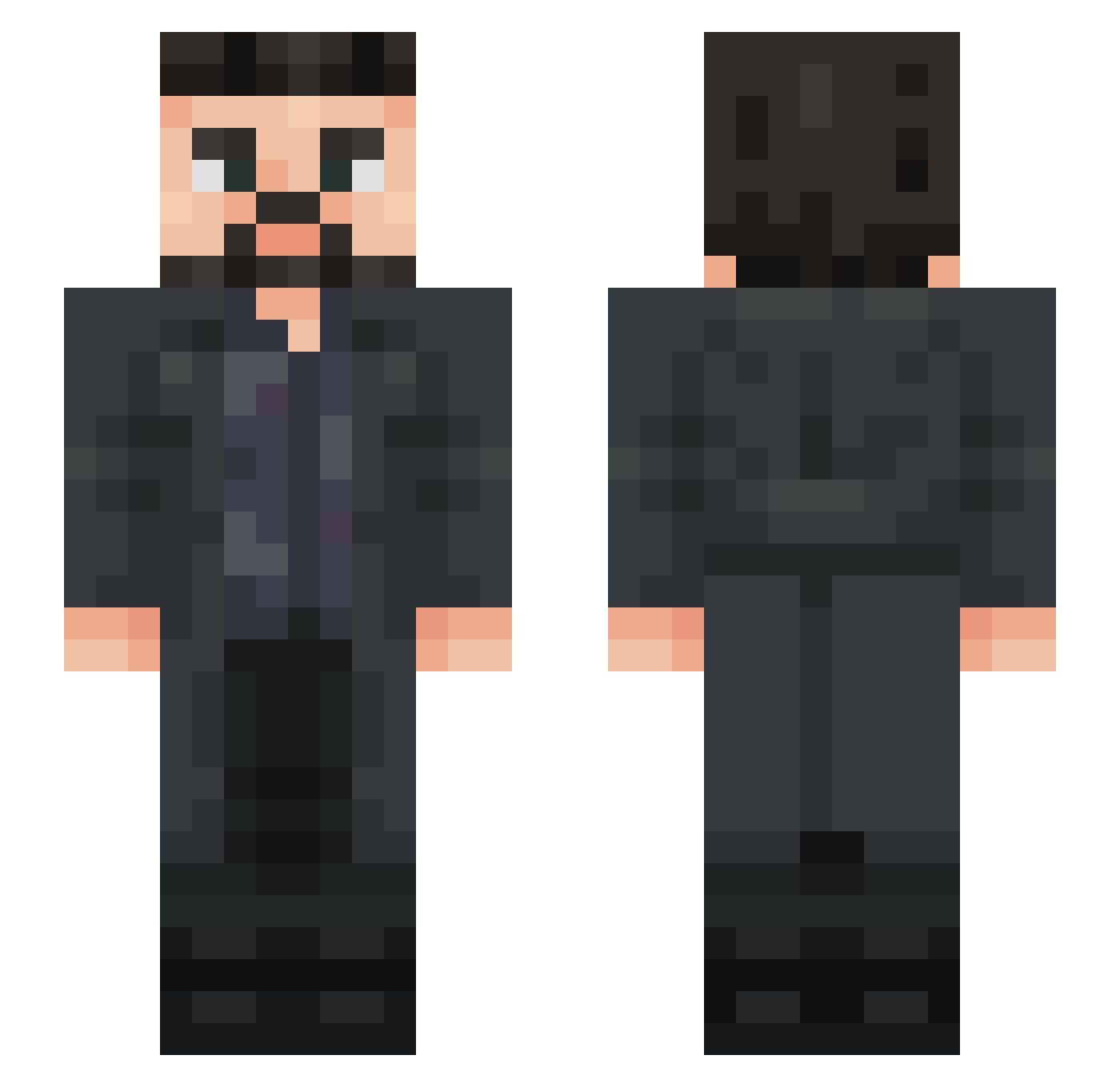 DanRob2453 Minecraft skin, front and back view