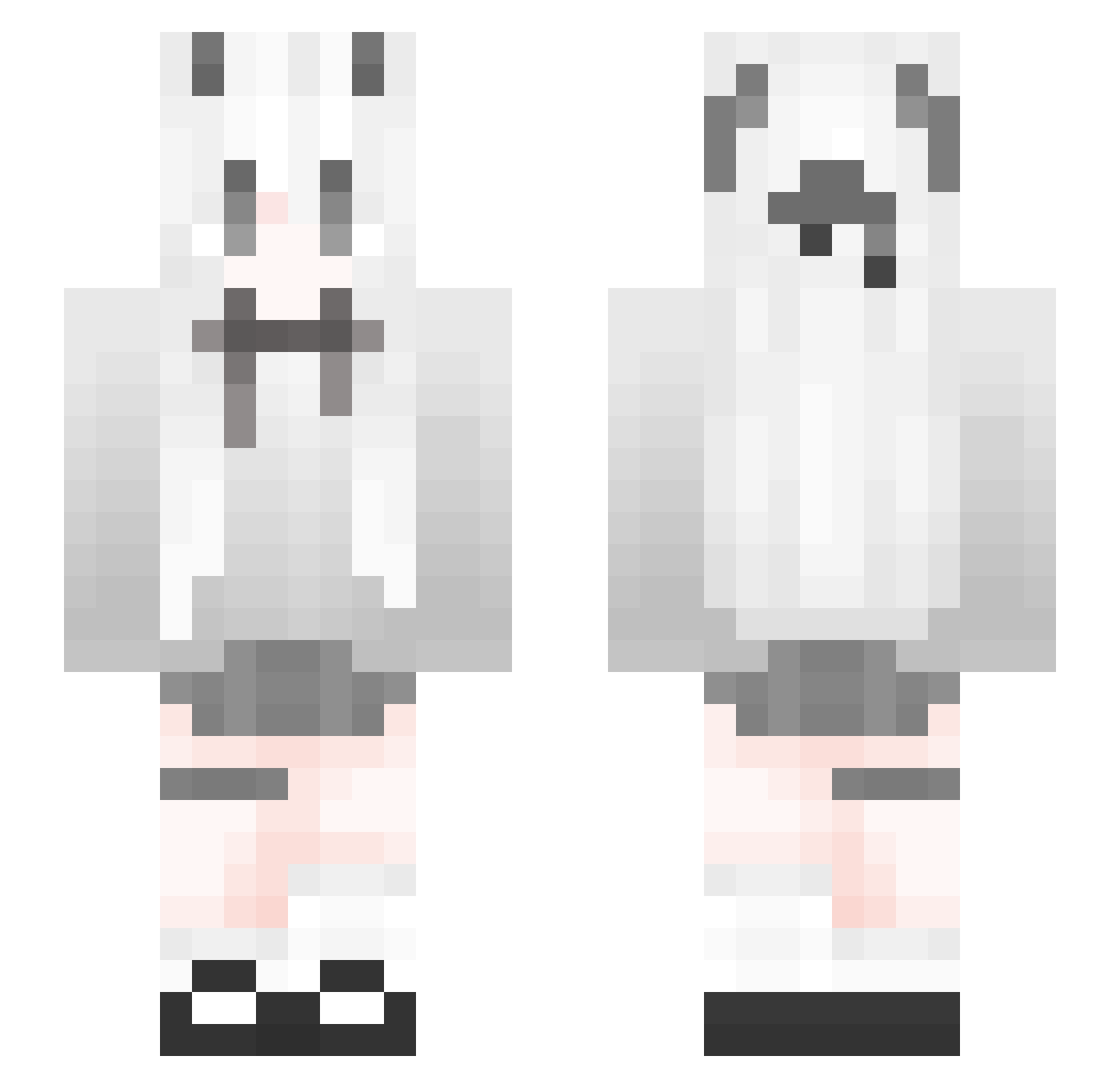 rosones Minecraft skin, front and back view