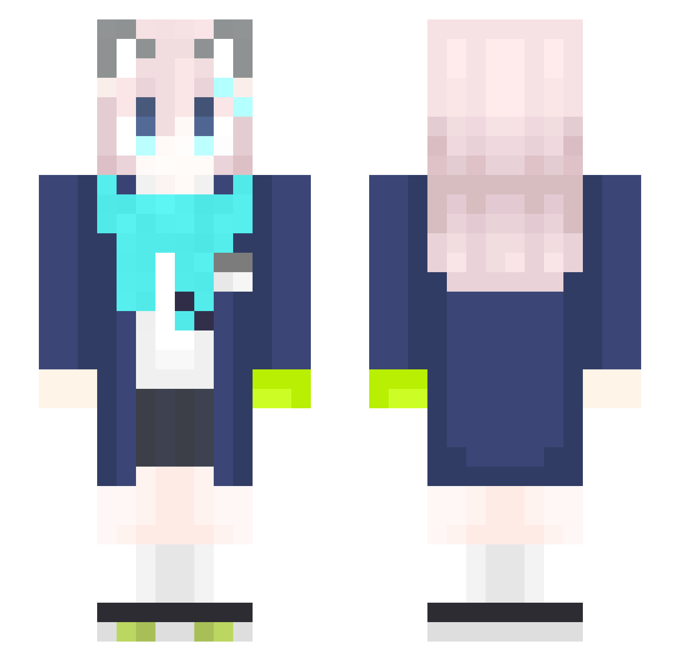 ZhanShenFYQZ Minecraft skin, front and back view