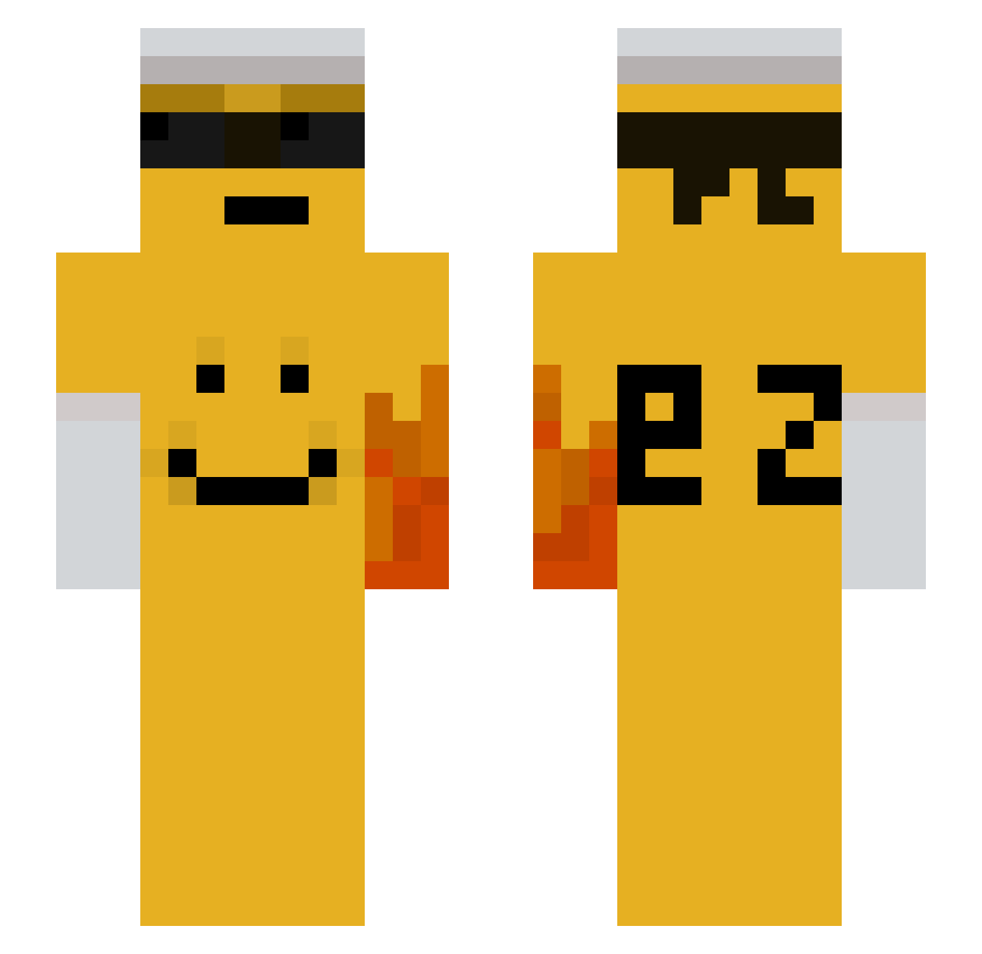 Yongh87 Minecraft skin, front and back view