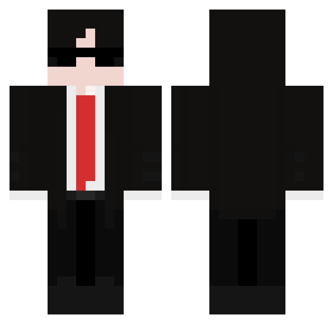 MlcnYlmz Minecraft skin, front and back view