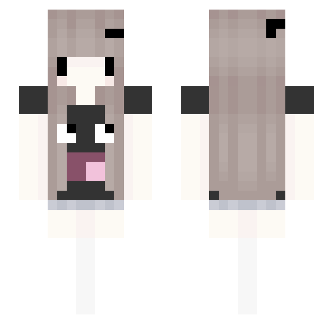 XL127 Minecraft skin, front and back view