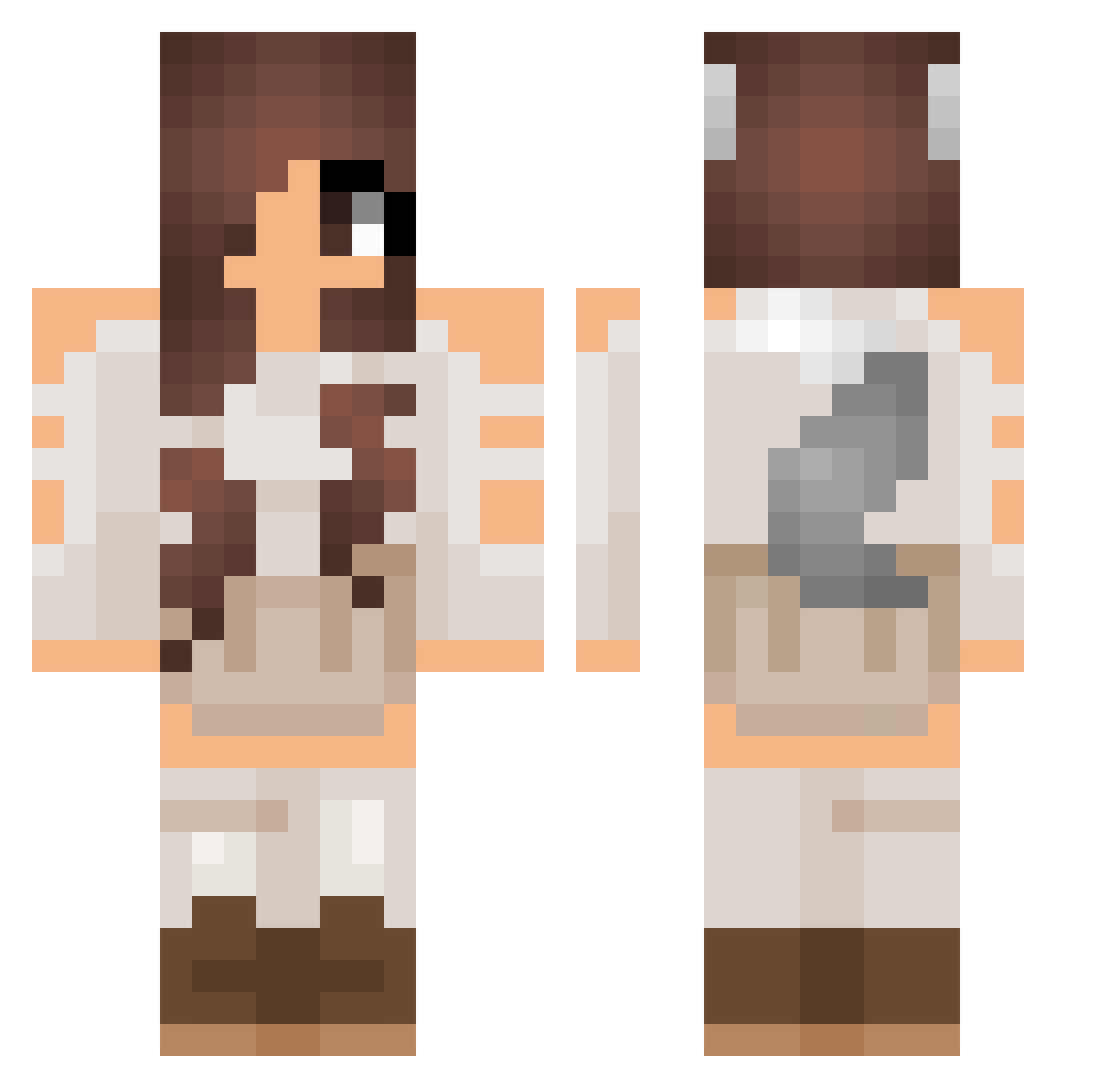 iEliteGamer16 Minecraft skin, front and back view