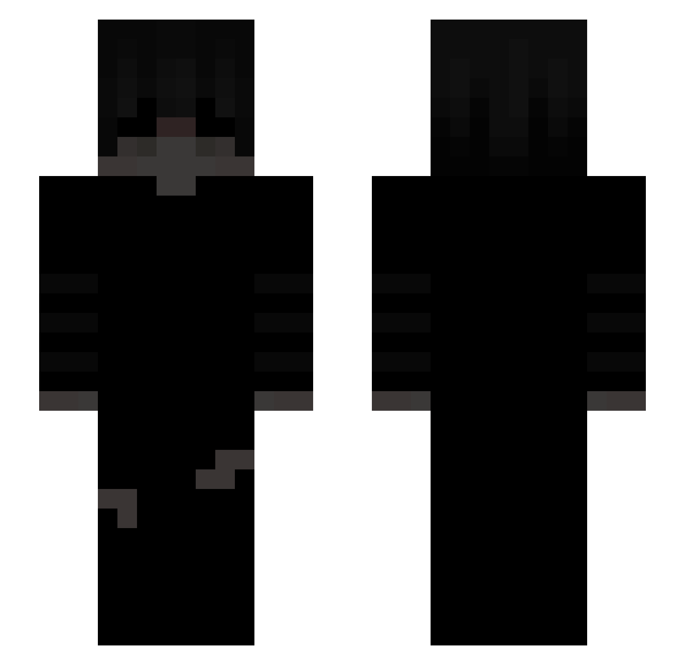 Turtleo Minecraft skin, front and back view