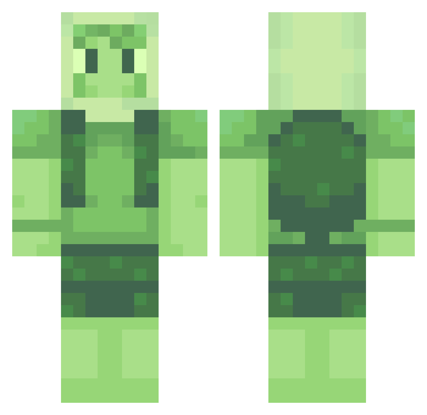 Marcelitoo Minecraft skin, front and back view