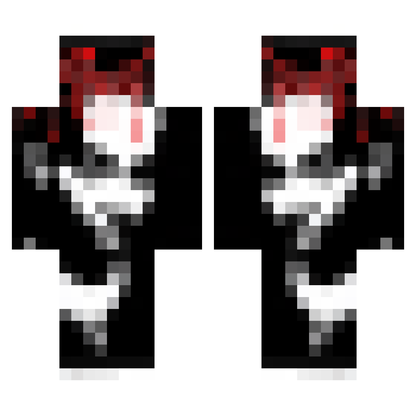 Swagaholic1900 Minecraft skin, front and back view