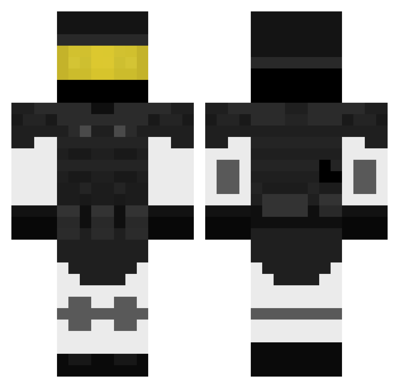AligatorSanya1 Minecraft skin, front and back view