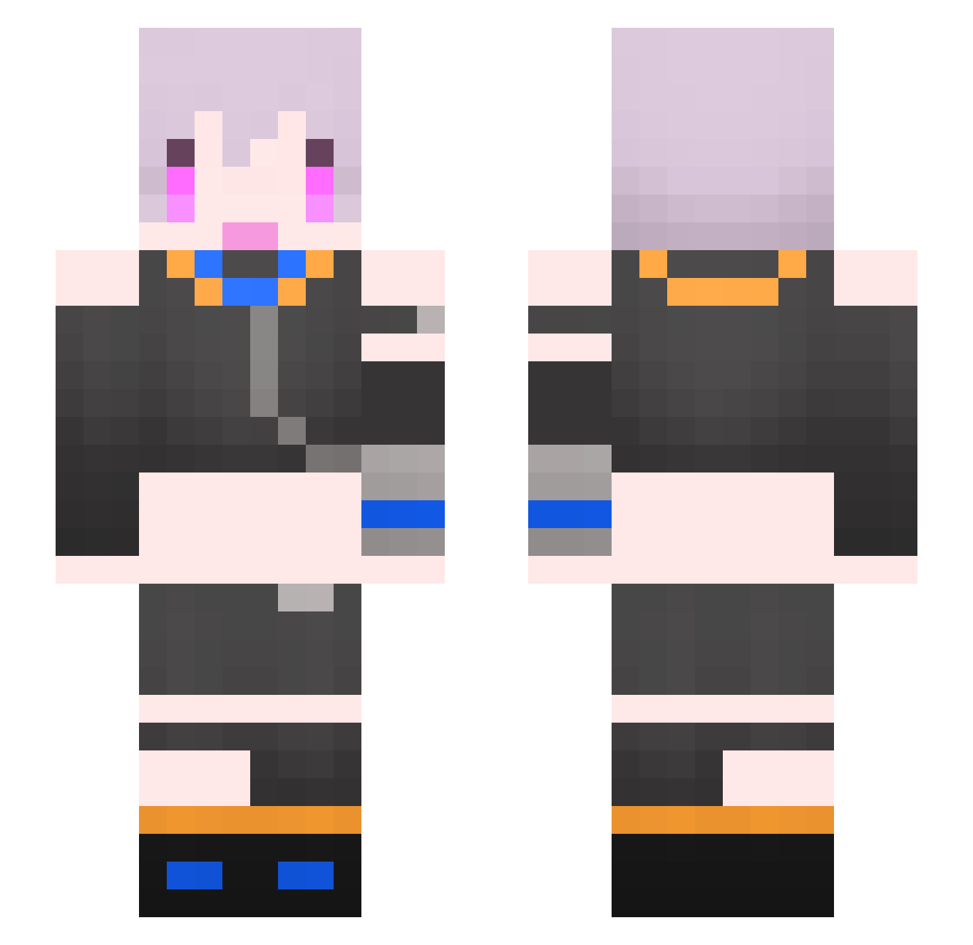 tototo66 Minecraft skin, front and back view