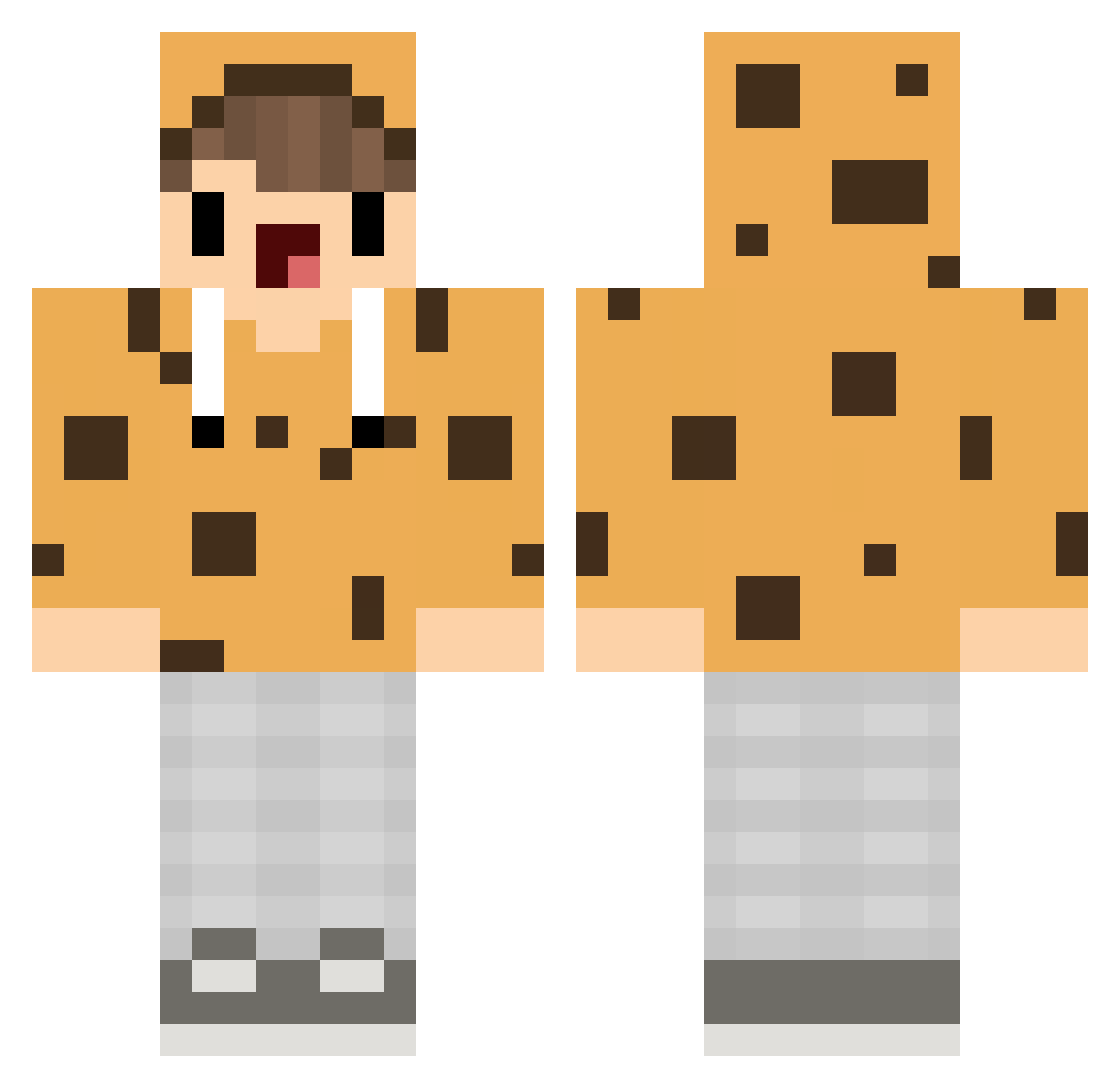 Yakub___ Minecraft skin, front and back view