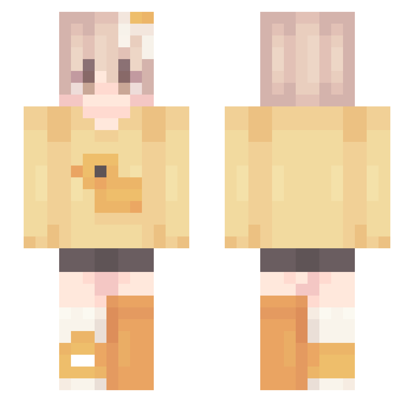 TheSixEyes_ Minecraft skin, front and back view