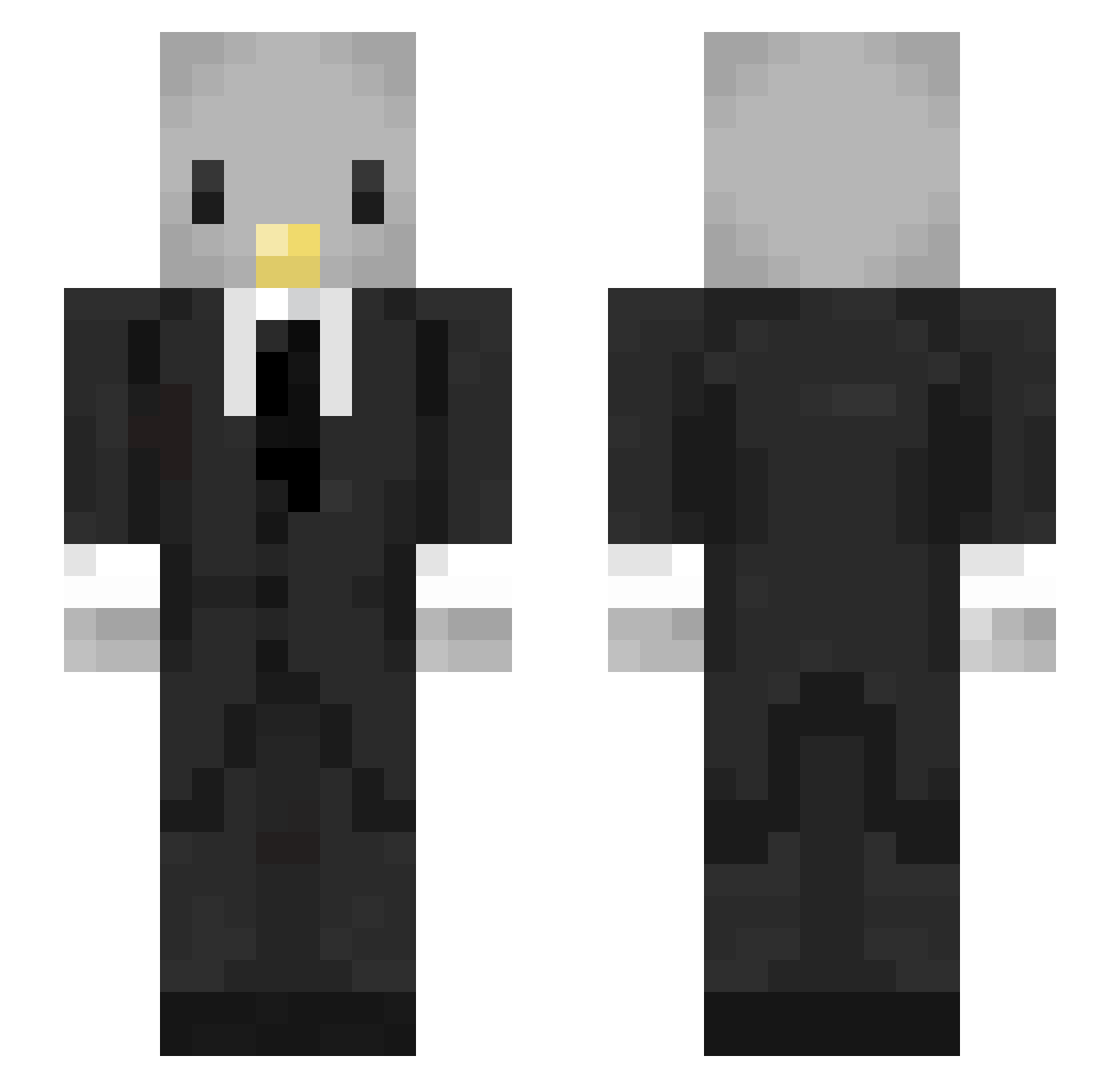 OscarLasso15 Minecraft skin, front and back view