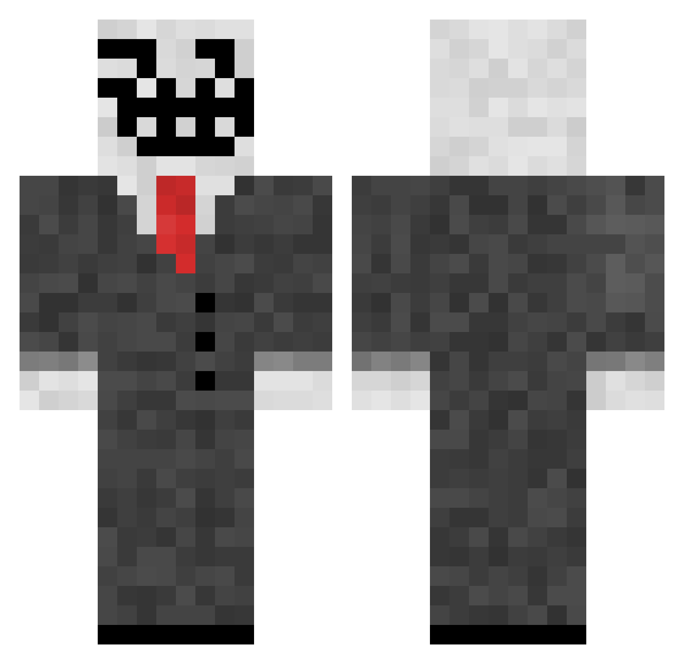 PurplePog_ Minecraft skin, front and back view
