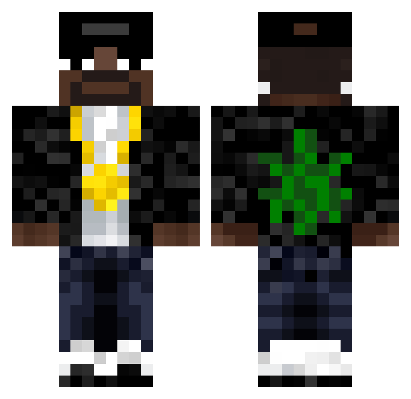 PGoodStuff Minecraft skin, front and back view