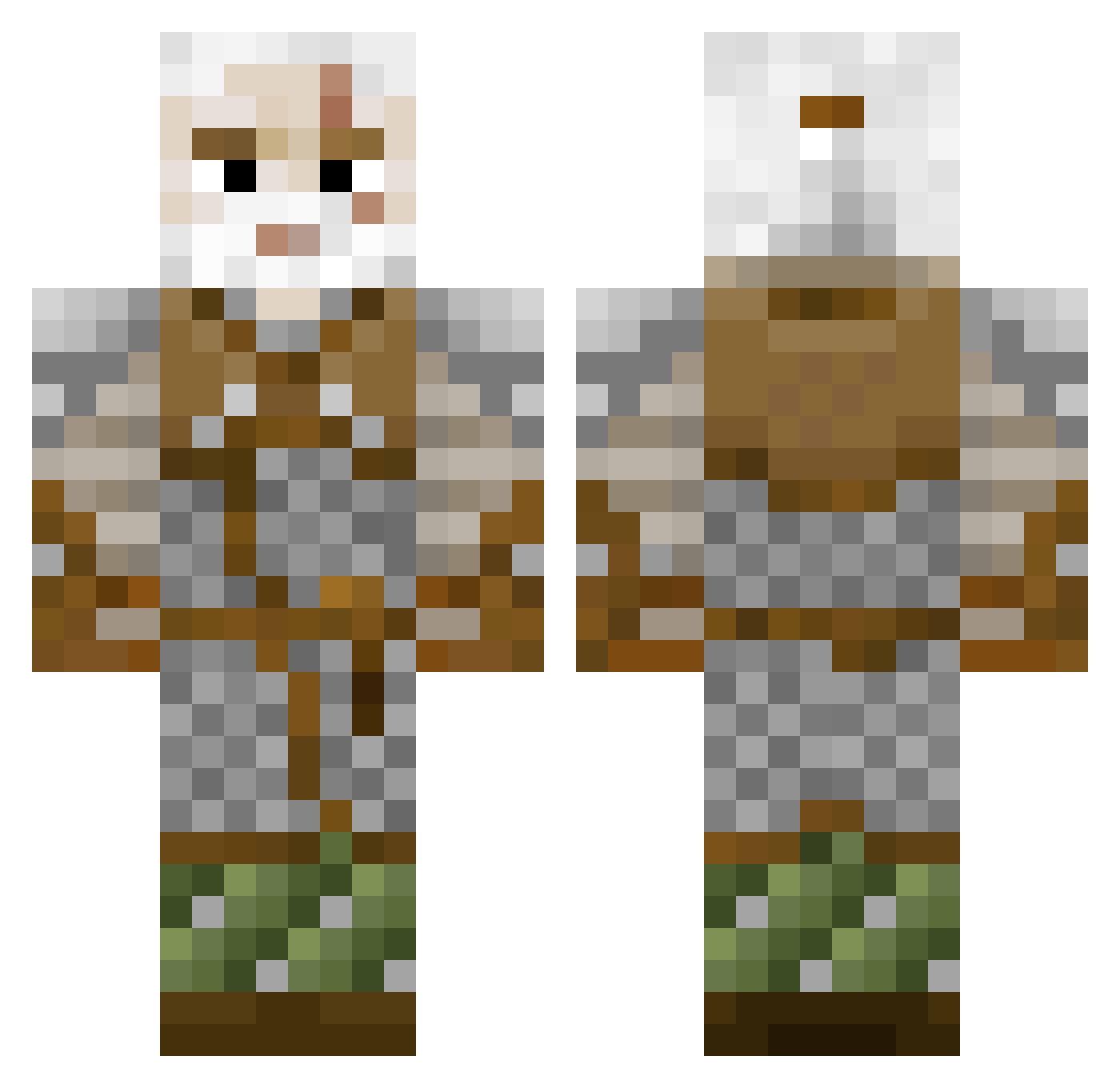 Kuba_gamer_ Minecraft skin, front and back view
