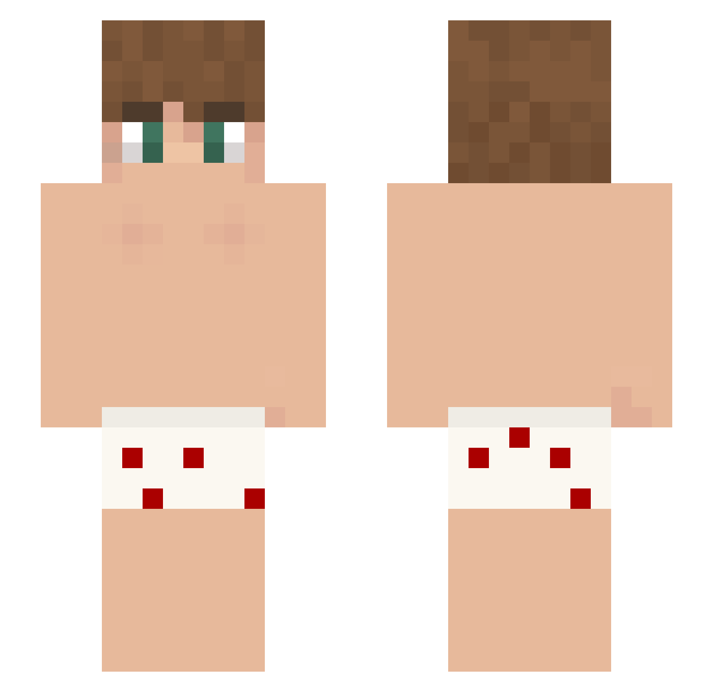 Soyezin Minecraft skin, front and back view