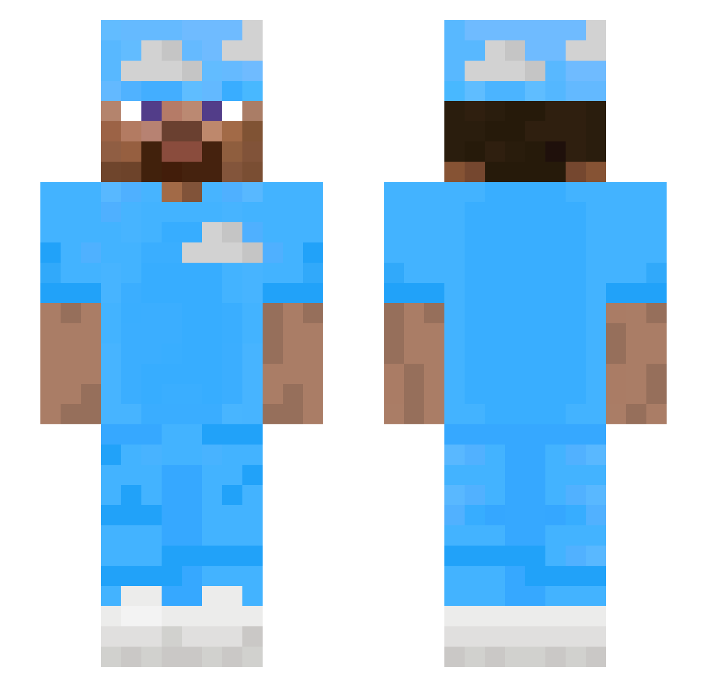 dqv3_ Minecraft skin, front and back view