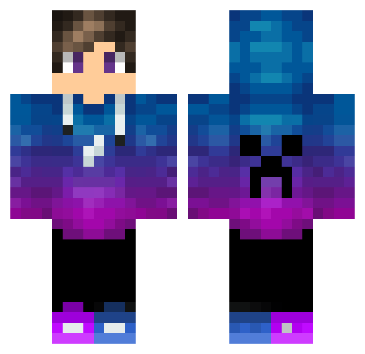 Red_Lettuce29 Minecraft skin, front and back view