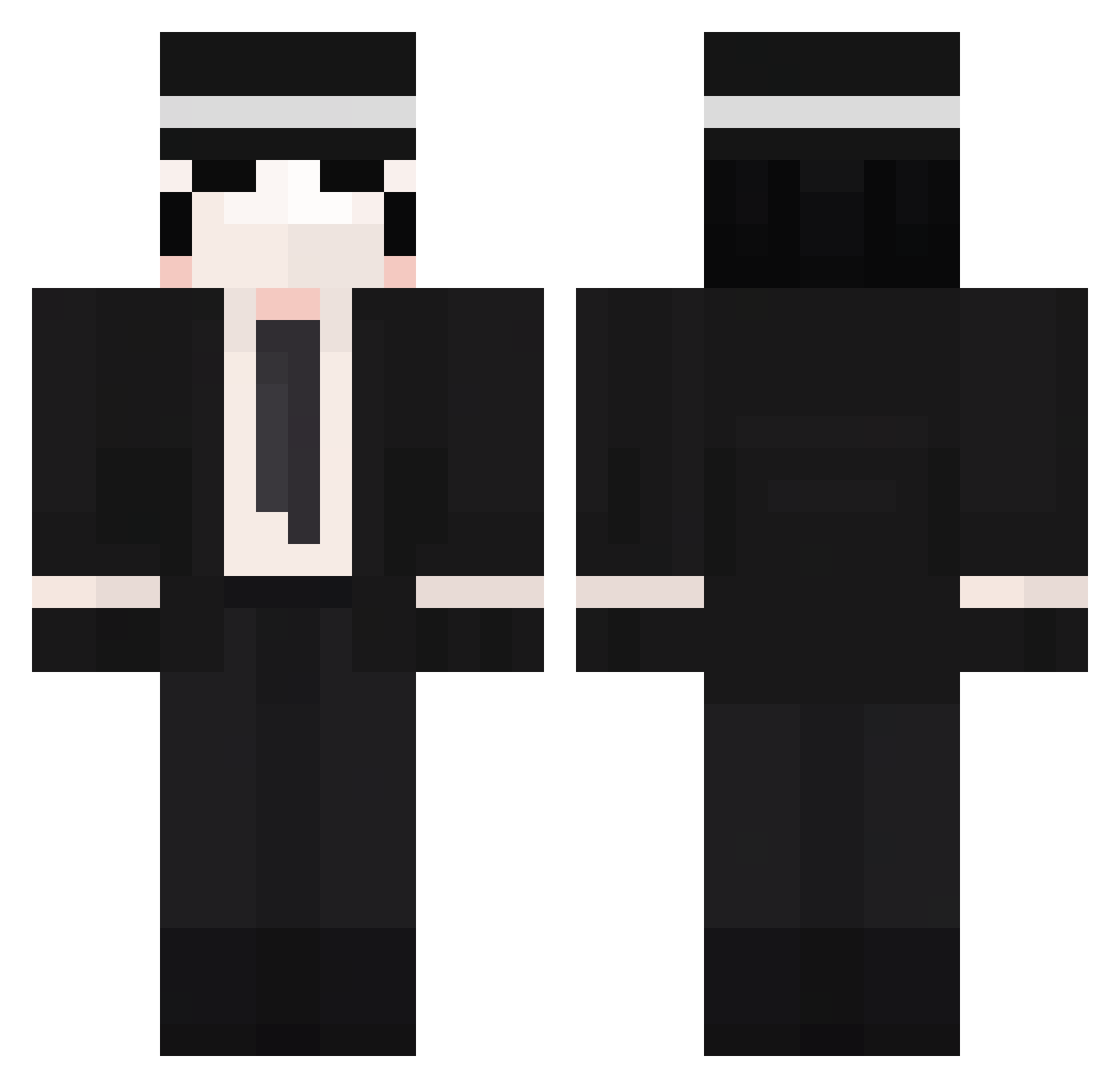 GretuZn Minecraft skin, front and back view