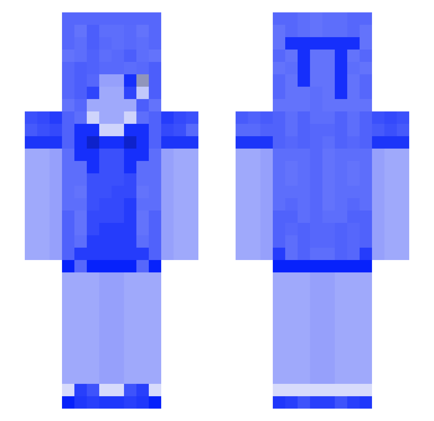 _kAm1Kaz3_ Minecraft skin, front and back view