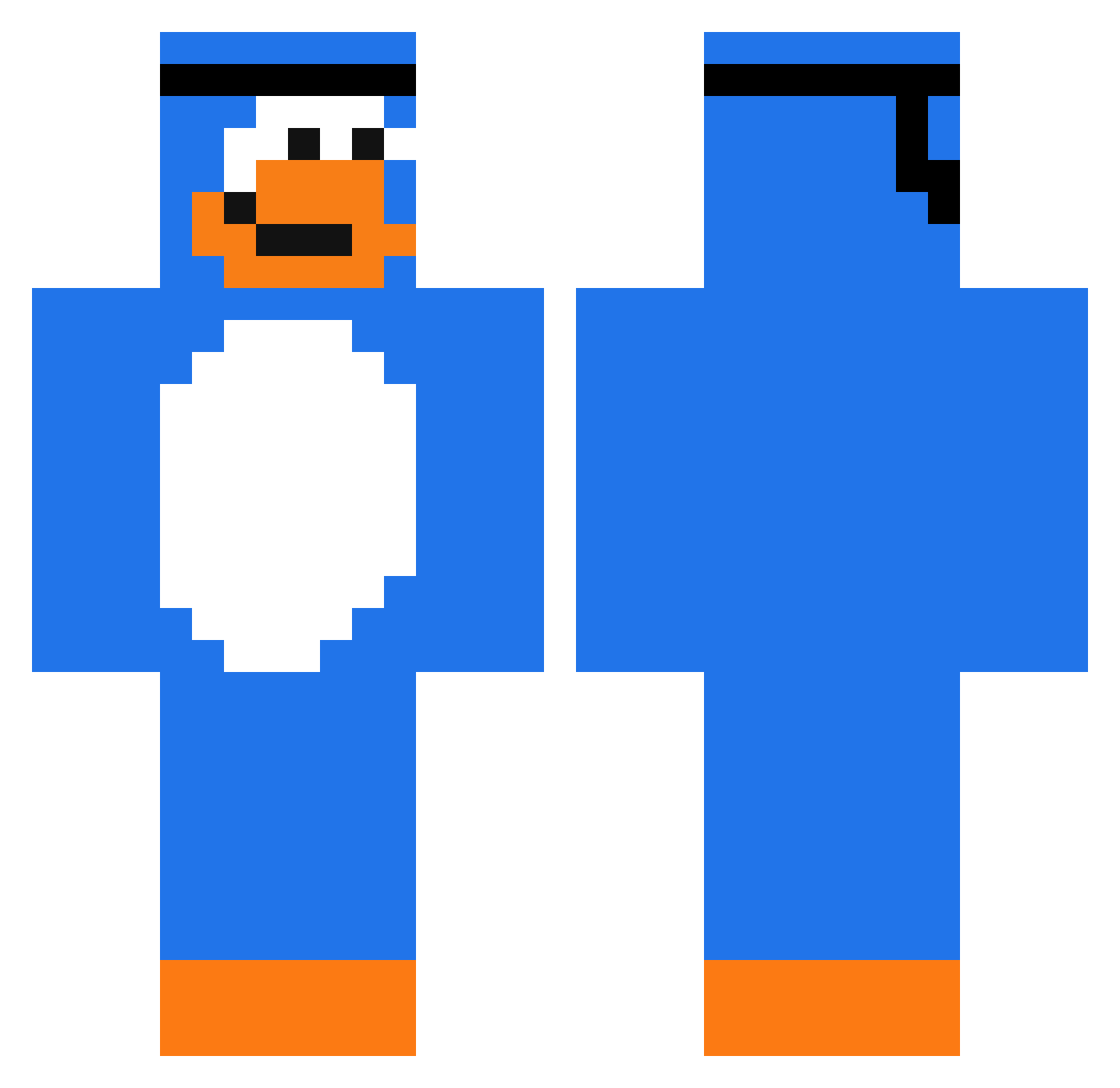 Makenzie31 Minecraft skin, front and back view