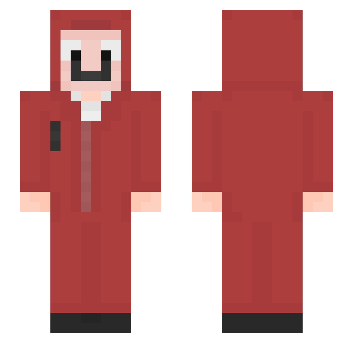 Centurions Minecraft skin, front and back view