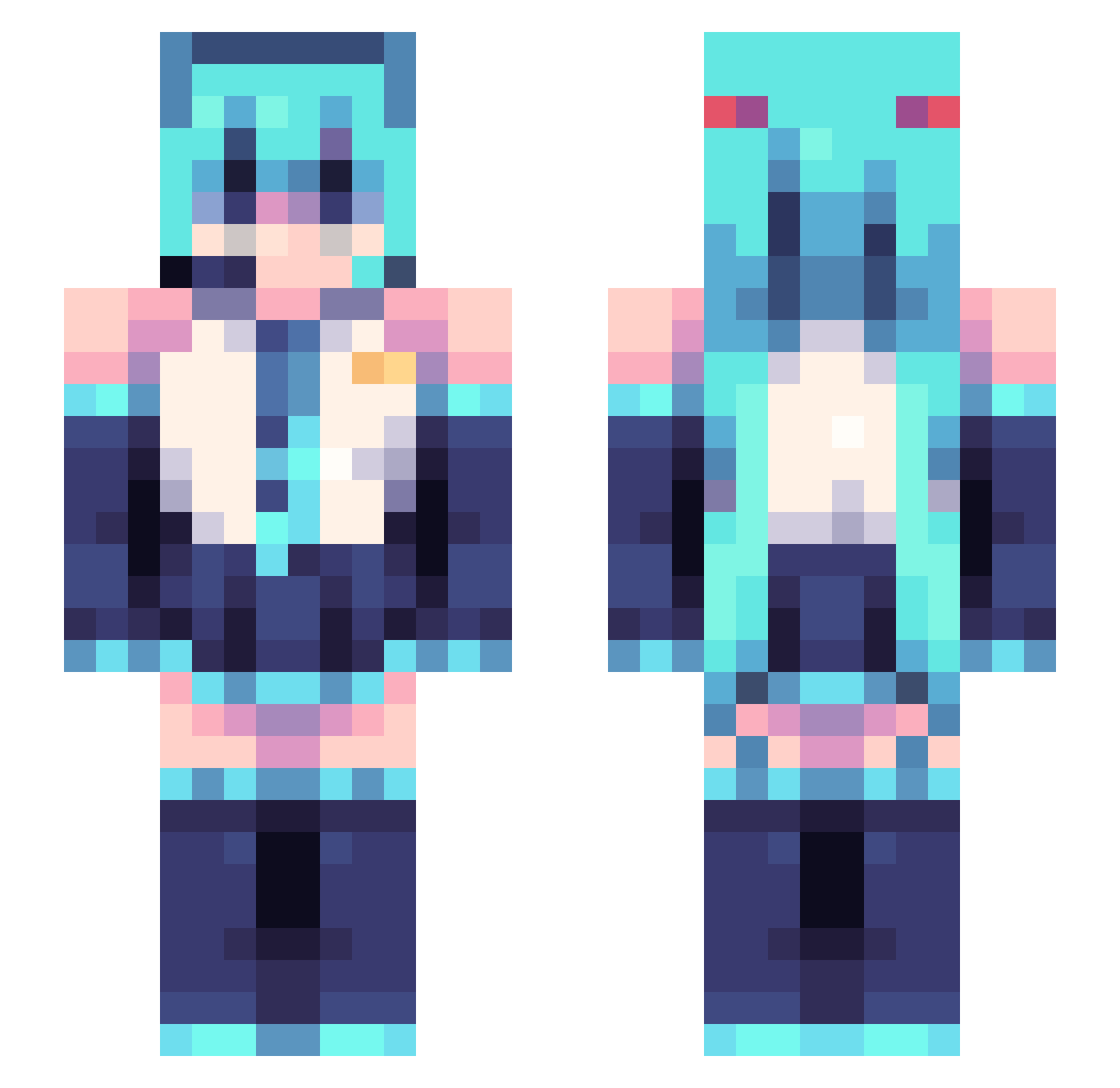 TIMMYDALE21 Minecraft skin, front and back view