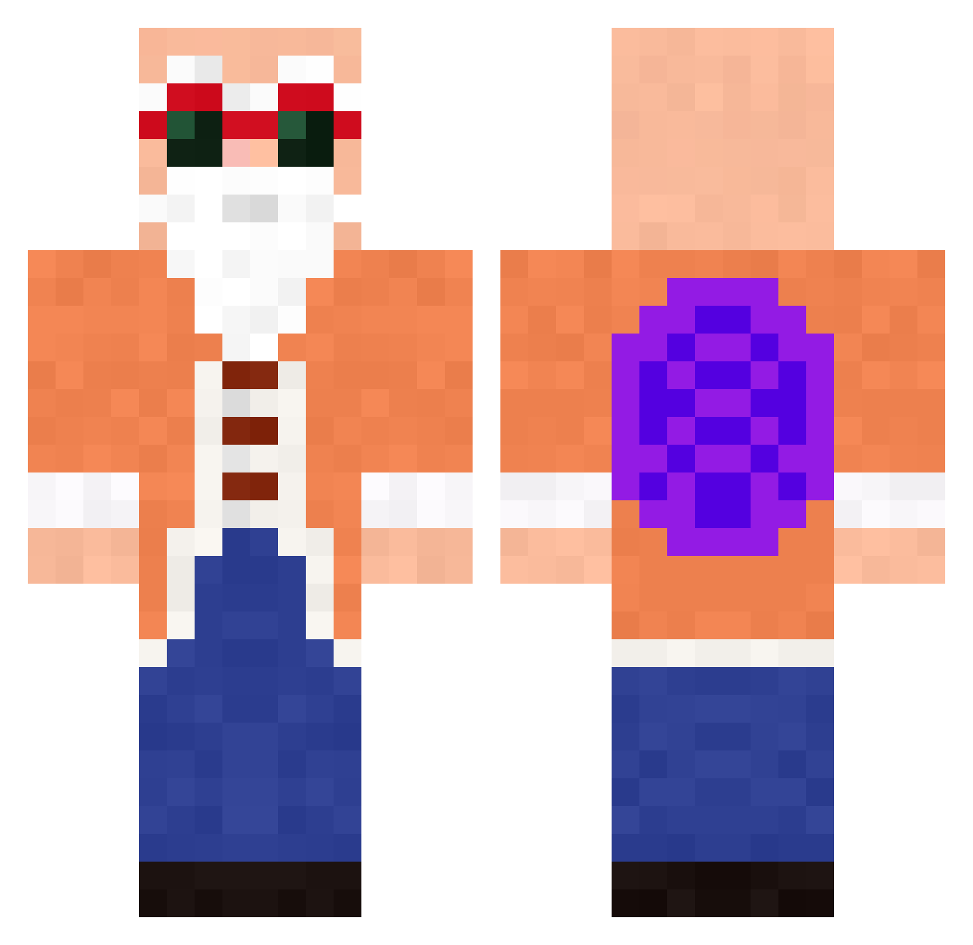 csonthejjas Minecraft skin, front and back view