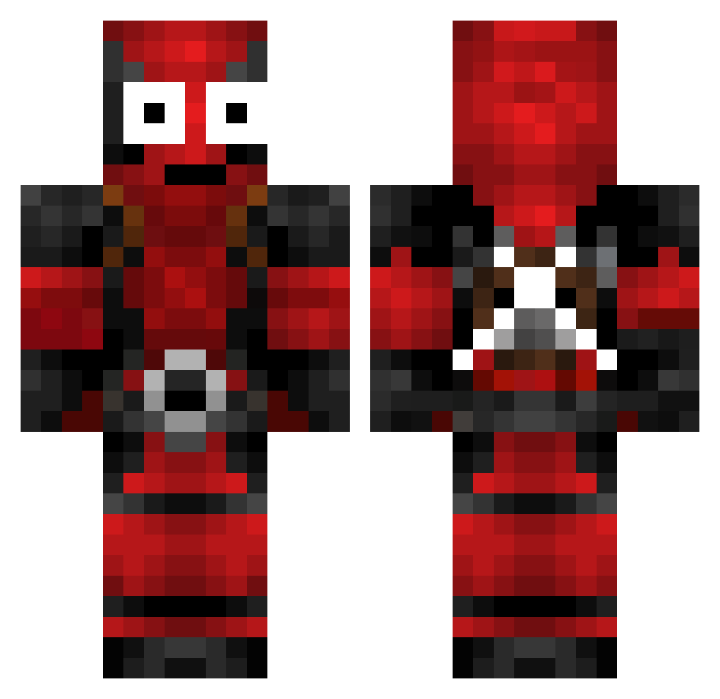 rm1804 Minecraft skin, front and back view