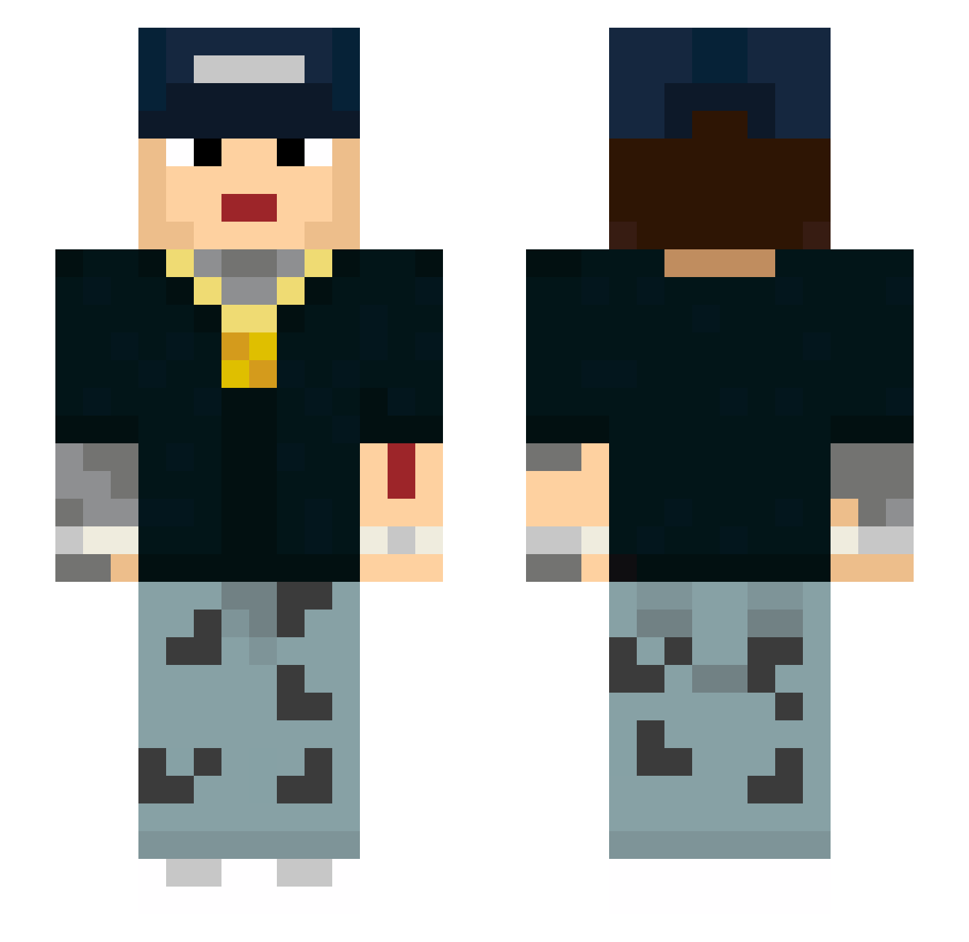 lonerboy_2 Minecraft skin, front and back view