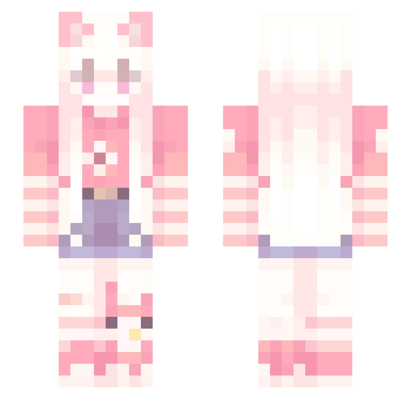 qpdbpqbd Minecraft skin, front and back view