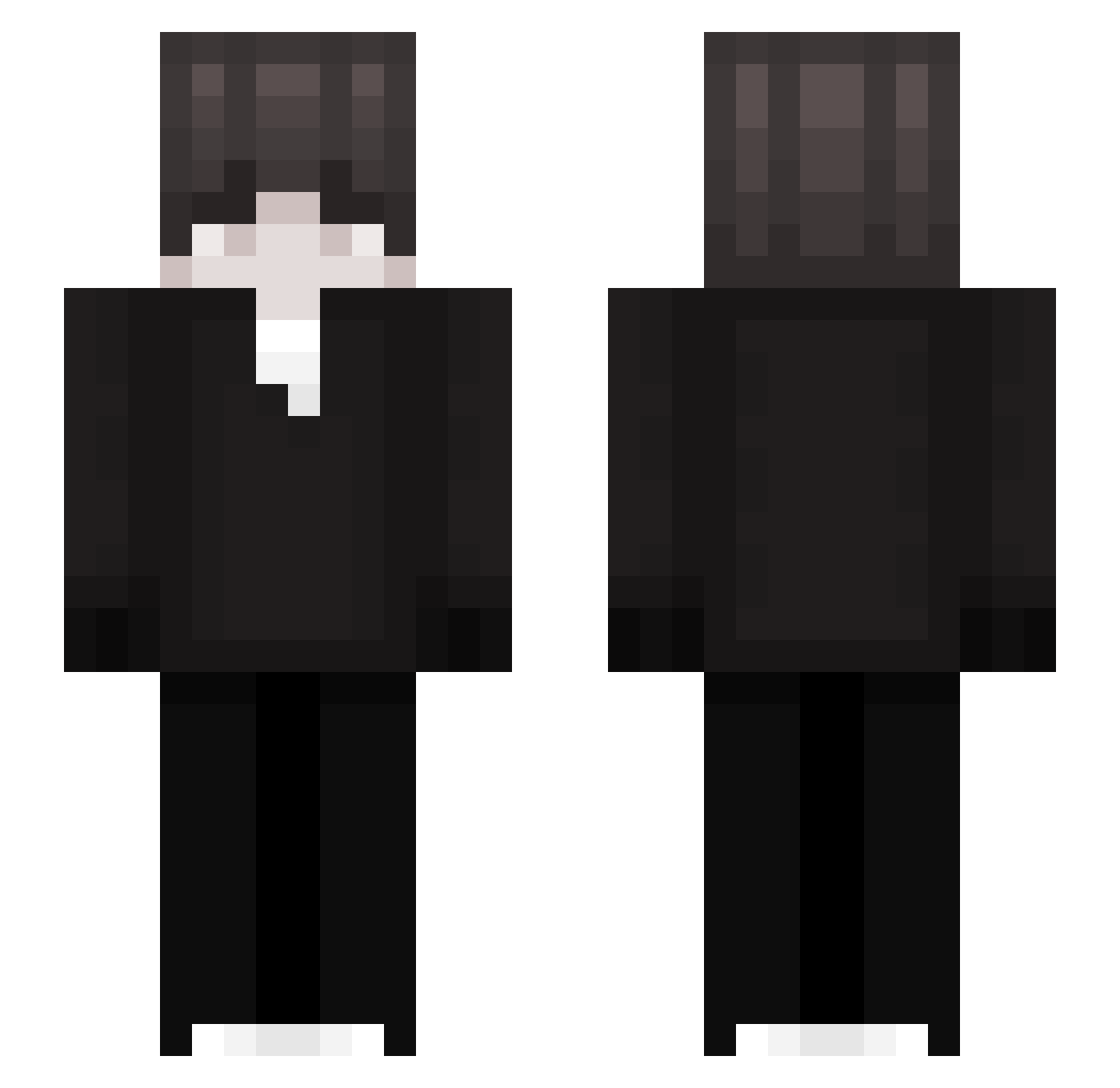 Tatwanshpro Minecraft skin, front and back view