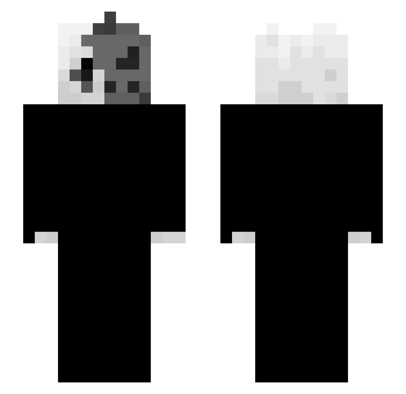 riwz Minecraft skin, front and back view