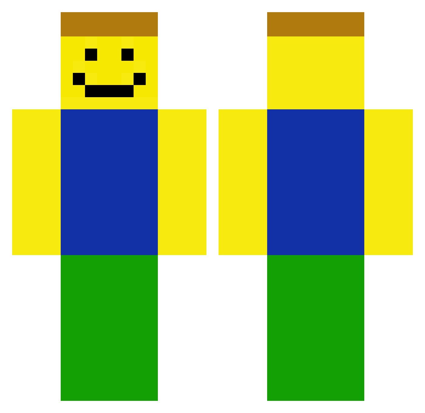 elbit1316 Minecraft skin, front and back view