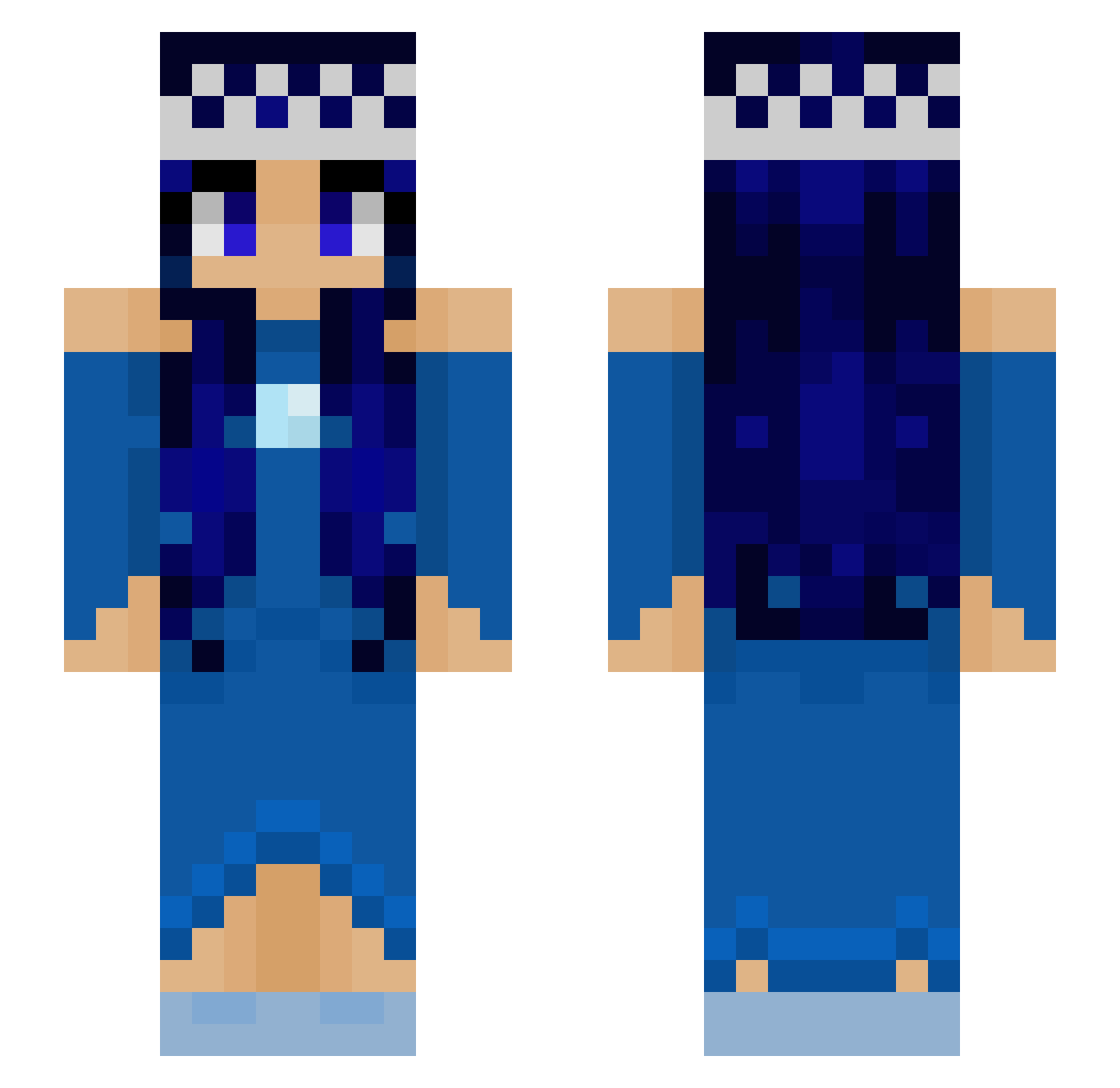 SpectreStorm37 Minecraft skin, front and back view