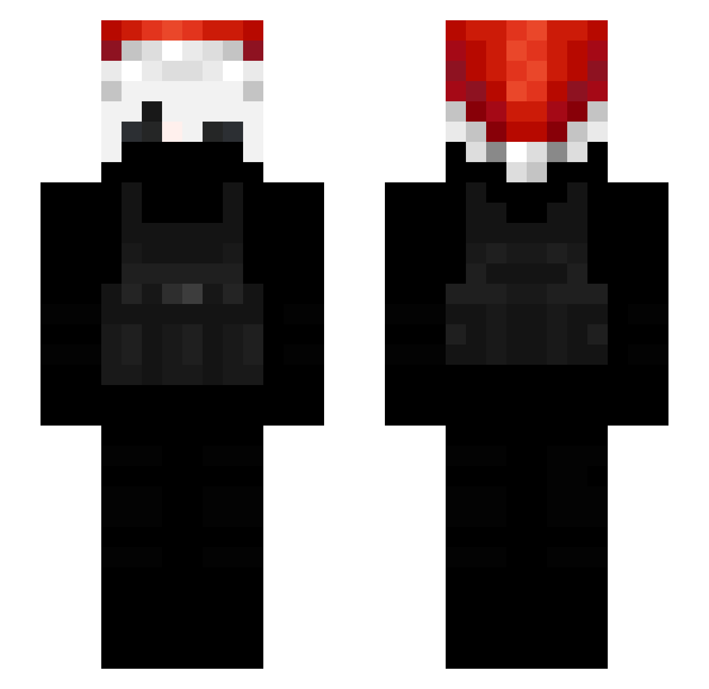 SimpsOnTop Minecraft skin, front and back view