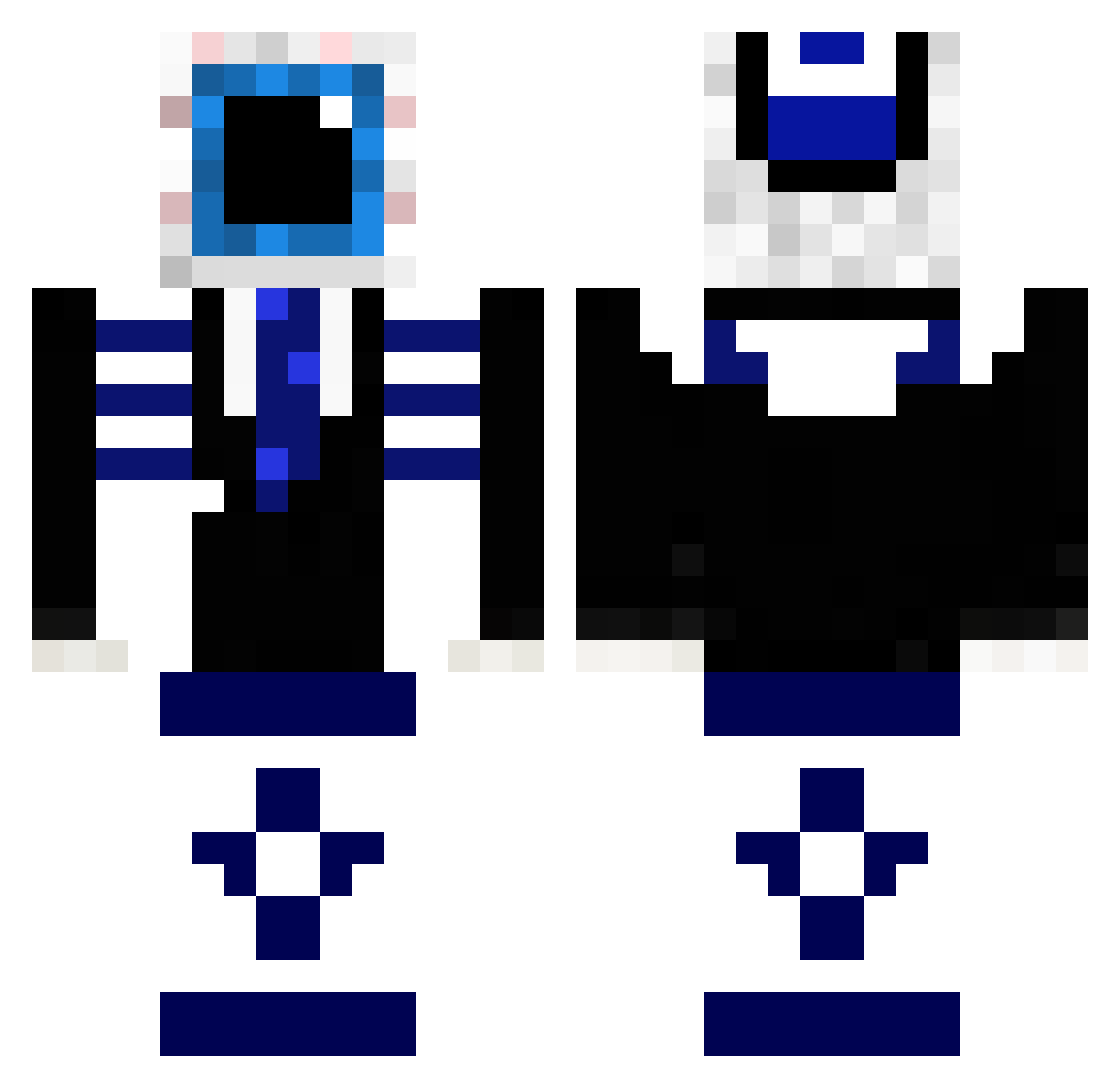 FendoniaX400 Minecraft skin, front and back view