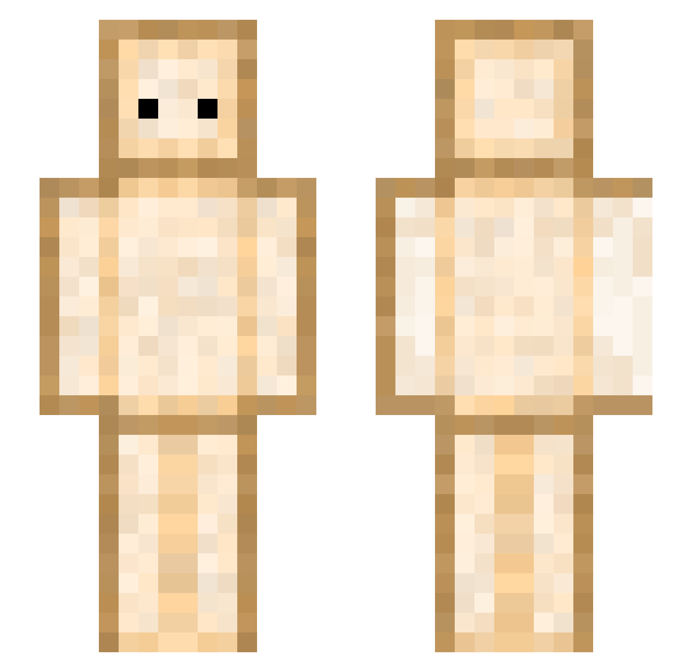 MinaNai99 Minecraft skin, front and back view