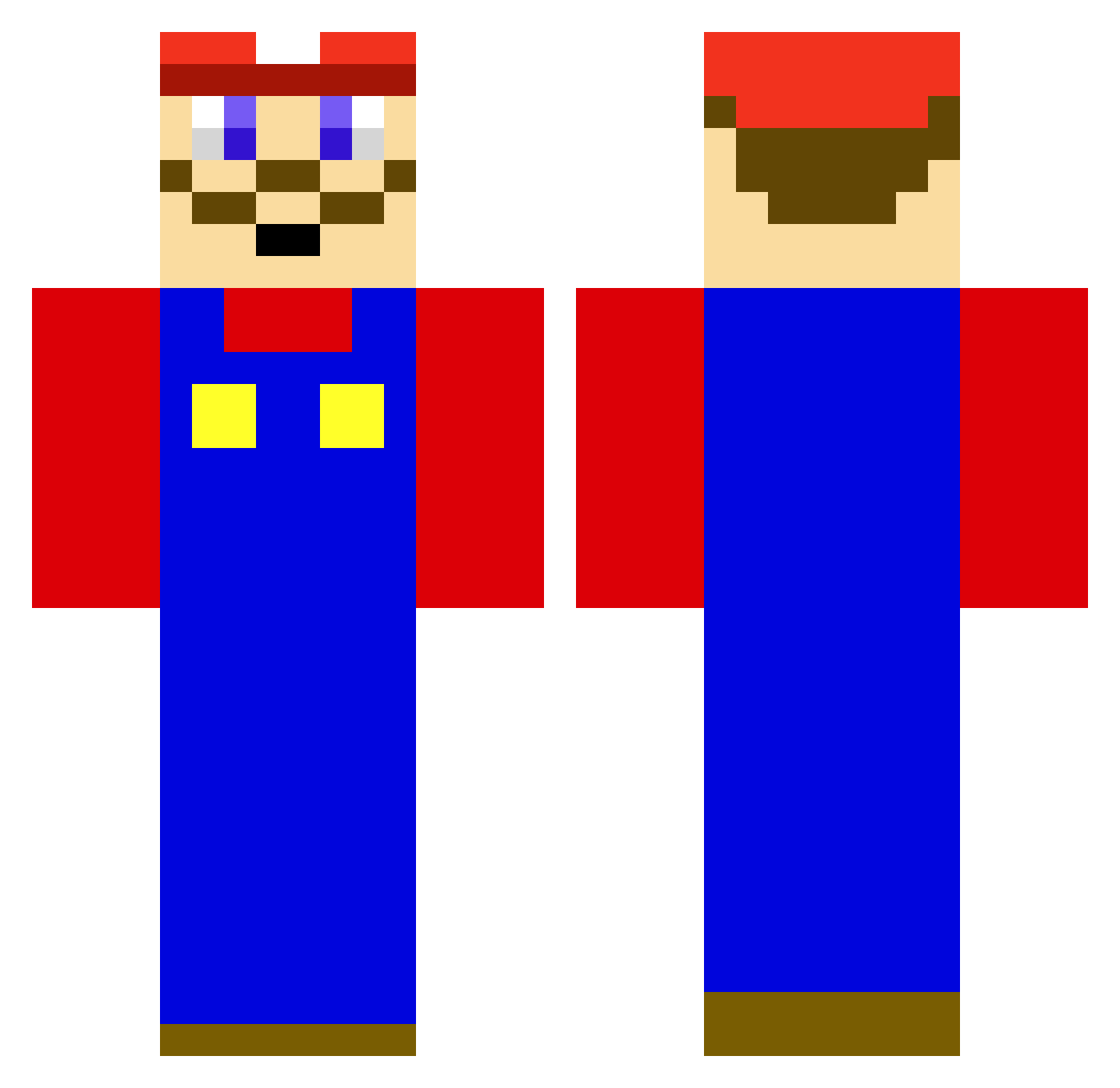 ThxtSlayer9 Minecraft skin, front and back view