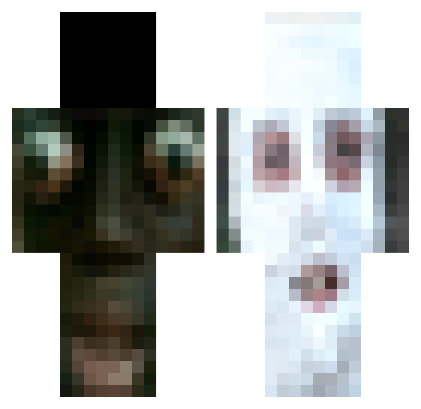 shletabak69 Minecraft skin, front and back view