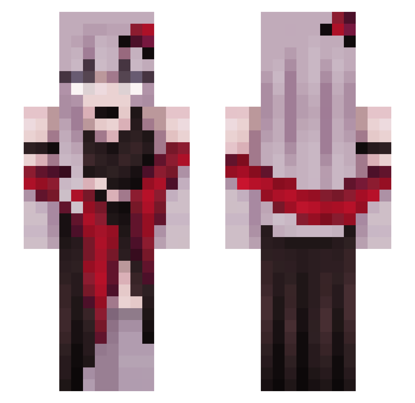 slochawka Minecraft skin, front and back view